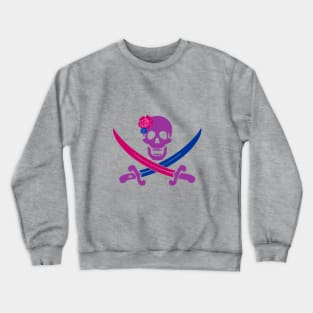 Bi Pride Jolly Roger Crewneck Sweatshirt